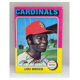 1975 Topps Lou Brock 540 Corners/Edge