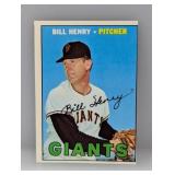 1967 Topps HN 579 Bill Henry "Giants" Edges/Stai