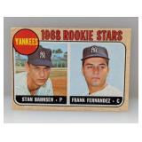 1968 Topps Yankees Rookie Stars 214 Corners/Edges