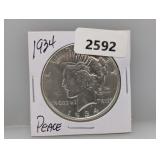 1934 90% Silv Peace $1 Dollar