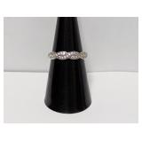 .925 Sterl CZ Twisted Band Ring Sz 7