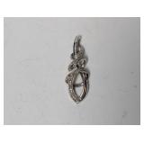 .925 Sterl Diamond Intertwined Pendant