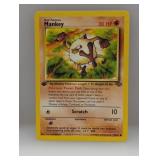Pokemon 1999 1st Edition Mankey 55 MP*