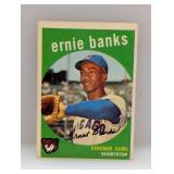 1959 Topps #350 Ernie Banks HOF Cubs Corners/Edges