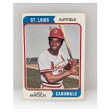 1974 Topps Lou Brock HOF Cardinals Corners/Edges
