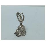 .925 Sterl Ruffled Dress Pendant