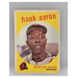 1959 Topps Hank Aaron 380 Damage