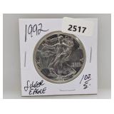 1992 1oz .999 Silv Eagle $1 Dollar