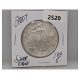 2007 1oz .999 Silv Eagle $1 Dollar