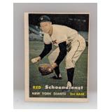 1957 Topps Schoendienst HOF Stains/Corners/Edges