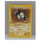Pokemon 2000 1st Edition Lt Surges Magnemite LP*