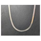 30" .925 Sterl Herringbone Chain Necklace