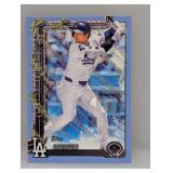 2025 Topps Holiday Ohtani Light Blue White Glitter