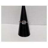 10K GF CZ Solitaire Ring Sz 7