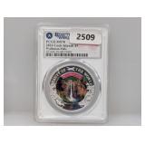 PCGS 2024 MS70 1oz .999 Silv Cook Isl $5