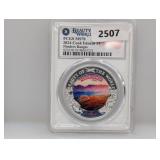 PCGS 2024 MS70 1oz .999 Silv Cook Isl $5