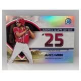 2023ï¿½Bowmanï¿½Chromeï¿½Topï¿½100ï¿½Jamesï¿½Woodï¿½#25