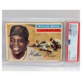 1956 Topps PSA 1 Willie Mays HOF Giants Gray Back