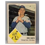 1963 Fleer Ron Santo #32 Damage