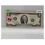 1976 $2 Fed Reserve Note & Postal Comm
