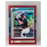2024 Donruss Rated Prospect Carson Williams 36/275