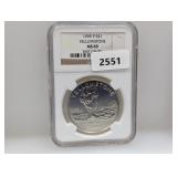 NGC 1999-P MS69 Yellowstone $1 Dollar