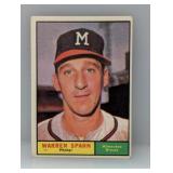 1961 Topps Warren Spahn HOF Corners/Edges/Stain