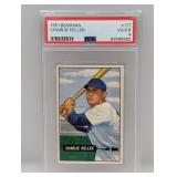 1951 Bowman #177 Charlie Keller PSA 4