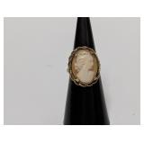 10K GF Oval Cameo Ring Sz 5.5