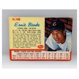 1962 Ernie Banks Post Cereal Hand Cut #188 Damage
