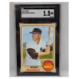 1968 Topps Mickey Mantle SGC 1.5 #280