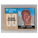 1968 Topps AS Hank Aaron #370 Holes/Corners