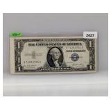 1935-E Blue Seal $1 Silv Certificate