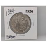 1884 90% Silv Morgan $1 Dollar