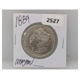1889 90% Silv Morgan $1 Dollar