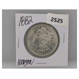 1882 90% Silv Morgan $1 Dollar