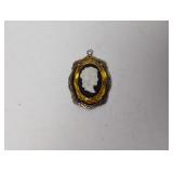 .925 Sterl Vtg Cameo Pendant