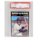 1971 Topps High # PSA 7 #671 - Bill Voss Brewers