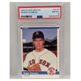 1984 Fleer Update RC PSA 8 Roger Clemens Red Sox