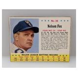 1963 Nelson Fox Post Cereal Hand Cut #36 Creases