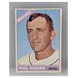 1966 Topps #28 Phil Niekro "Hall Of Fame Braves"