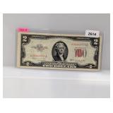 1953-B Red Seal $2 US Note