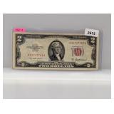 1953-A Red Seal $2 US Note