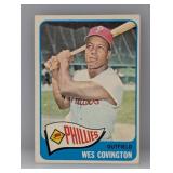 1965 Topps Wes Covington Short Print 583 Indent/C