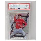 2018 Topps High Tek Shohei Ohtani RC PSA 9
