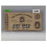 1863 Alabama Fifty Cents