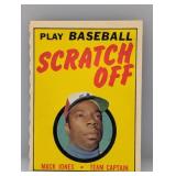 1970 Mack Jones Topps Scratch Offs