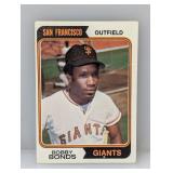 1974 Topps Bobby Bonds San Francisco Giants C/C/E