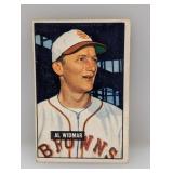 1951 Bowman #281 HN Al Widmar Corners/Edges/Crease