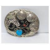 Buffalo Nickel Horse Head Belt Buckle